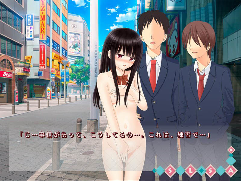 全裸登校に慣れてない転校生に特別トレーニング！