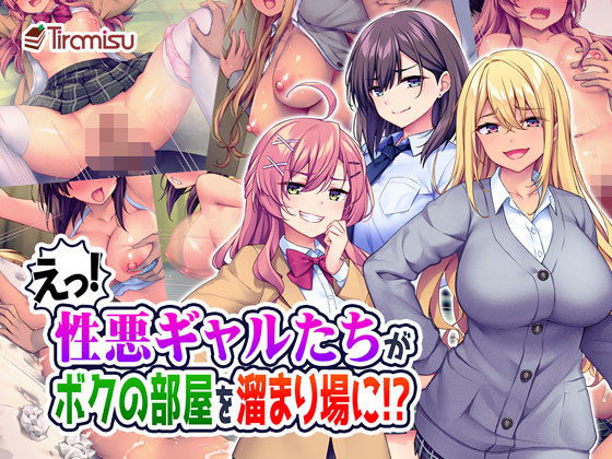 えっ！性悪ギャルたちがボクの部屋を溜まり場に！？【Tiramisu】